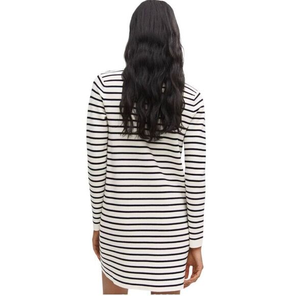 MNG by Mango Striped Sweater Dress Sz M - Picture 5 of 8